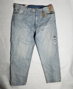 NUEVO Pantalones de mezclilla Levis 550 92 relajados cónicos para hombre 42x30 pintura azul lavado claro nuevos con etiquetas - Imagen 1 de 12