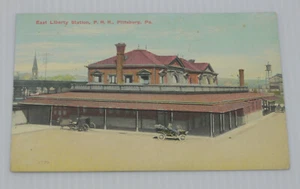 1914 EAST LIBERTY STATION, PENNSYLVANIA RAILROAD, PITTSBURGH, PA POSTCARD - Picture 1 of 2