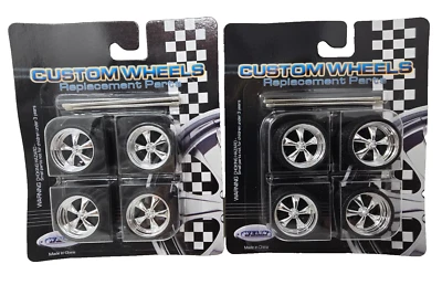 Welly - Ruedas personalizadas 5 radios repuestos 1" diámetro  NOC LR9396 Lote de 2 Foto 1 de 3