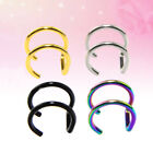 4 Pcs Type Nose Ring Gift Idea For Girlfriend Stainless Steel