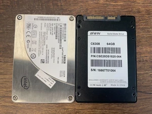 Intel 180GB (SSDSC2BW180A3) and Biwin 64GB (C6308) Internal 2.5" SSD Bundle - Picture 1 of 7