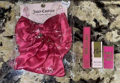 Juicy Couture Viva La Juicy путешествий парфюмерный набор, просто Moi парфюмированная вода волосы бант - Изображение 1 из 4