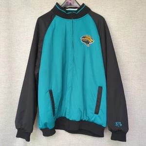 Vintage 2000s NFL Jacksonville Jaguars Reversible Jacket Size XXL Teal Black - Picture 1 of 21
