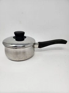 Vintage Range Craft Sears 1 qt Sauce Pan With Lid Stainless Steel Saucepan - Picture 1 of 13