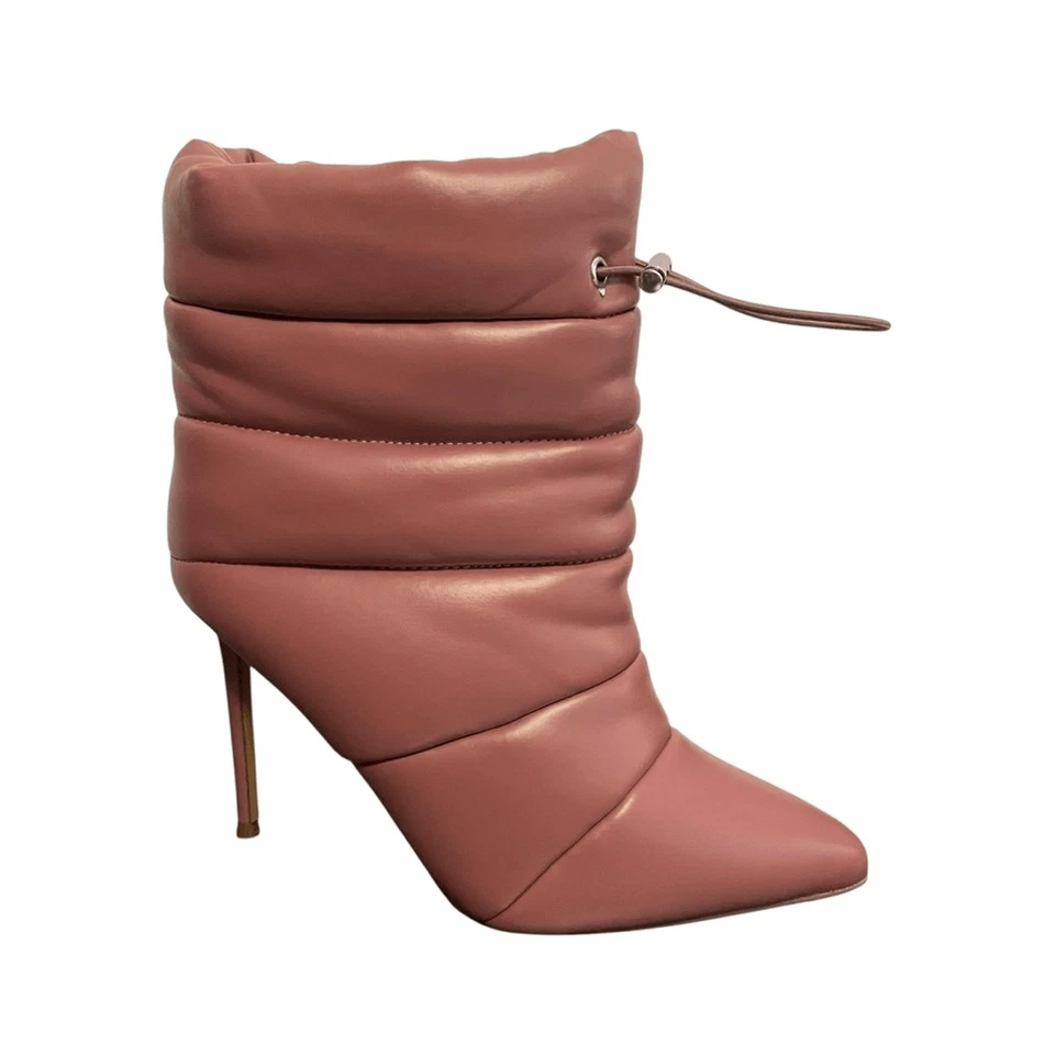 Botines Steve Madden Capa Puffer Tacón de Aguja Rosa Talla 8 Nuevos con Etiquetas Foto 1 de 4