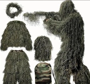 3D Camouflage Ghillie Suit L/XL – Hunting, Airsoft, Paintball + Carry Bag – New - Picture 1 of 7