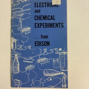 Electrical and Chemical Experiments from Edison Robert F. Schultz 1978 Thomas - Bild 1 von 6