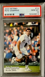 2003 NetPro Pete Sampras #14 PSA 10 GEM MT HOF - Bild 1 von 2
