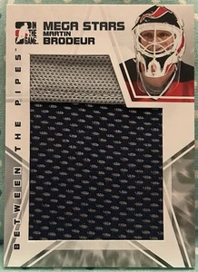 MARTIN BRODEUR 2009-10 In The Game Between The Pipes Mega Star Jersey Relic 1/60 - Picture 1 of 2
