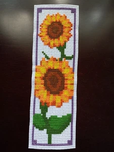 Kompletter Kreuzstich - gelbe und orange Sonnenblumen - Bild 1 von 2