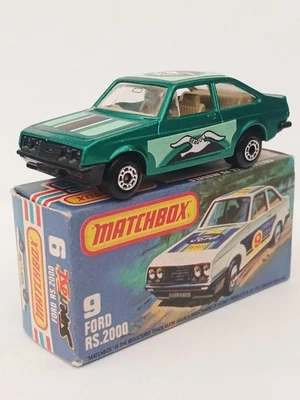 Matchbox Superfast Nº9 Ford Escort RS2000 Raro Verde IMPRESIONANTE ESTADO.  Foto 1 de 4