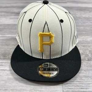 ¡NUEVO! Pittsburgh Pirates New Era MLB Negro Rayas 9fifty Snapback Sombrero OSFM - Imagen 1 de 8