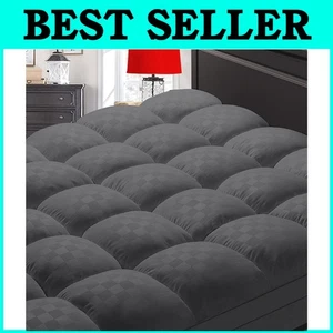 Extra Thick Queen Mattress Topper - Cooling Protector for Back Pain Relief - Picture 1 of 9