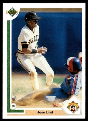 1991 Upper Deck Jose Lind Pittsburgh Pirates #258 - Image 1 of 2
