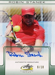 LEAF 2017 SIGNATURE SERIES ROBIN STANEK #BA-RS1 9/10 GREEN AUTOGRAMMKARTE - Bild 1 von 2