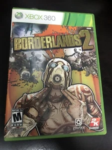 BORDERLANDS 2 TWO X-BOX XBOX 360 COMPLETE GAME CASE AND MANUAL NES HQ - Picture 1 of 2