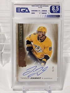 2021-22 Upper Deck The Cup Tanner Jeannot #159 15/24 Graded EGA 8.5 Auto 10 - Bild 1 von 2
