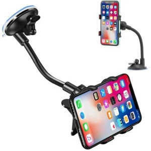 In Car Phone Holder 360° Rotatable iPhone Mobile Phone Suction Universal Mount - Picture 1 of 13