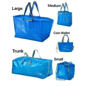 IKEA Bags FRAKTA BRATTBY KNÖLIG RUMPLING – Borsa riutilizzabile per bucato monete - Foto 1 di 17