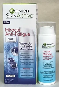3 Garnier SkinActive Miracle Anti-Fatigue Hydra Gel Face Moisturizer 1.7 fl.oz. - Picture 1 of 7