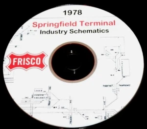St Louis San Francisco Springfield Industry Track Schematics Pages on DVD - Picture 1 of 4