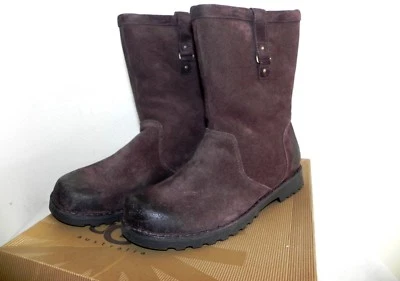 NEW BOYS GIRLS KIDS SIZE 6 UGG STOUT 3294 ERIGON BURNISHED SUEDE WINTER BOOTS - Image 1 of 4