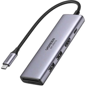Splitter 2xUSB 3.0 Gen 1 1xHDMI mit USB-C Stromanschluss 4K 60Hz SD TF Ugreen - Bild 1 von 9