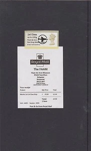 GB 2017  Post & Go Frama FAA Sea King ZA298  overprint on Machin 1st single - Picture 1 of 1