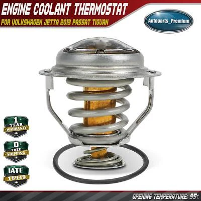 Engine Coolant Thermostat for Volkswagen Jetta 2013 Passat Tiguan Audi A4 Q5 95℃ - Image 1 of 4
