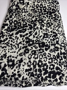 J Crew Women’s Black White Leopard  NWT 100% Viscose Scarf  68” X 25” - Picture 1 of 3