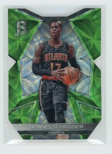DENNIS SCHRODER 2016-17 PANINI SPECTRA  - GREEN SCOPE DIE CUT PRIZM  5/25 HAWKS - Picture 1 of 2