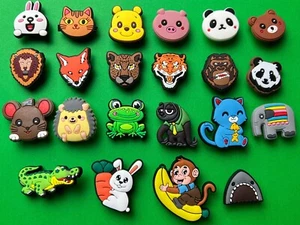 Cute Animals Shoe Charms for Crocs Fun Gift for Bracelet Shoes and Wristband Lot - Picture 1 of 8