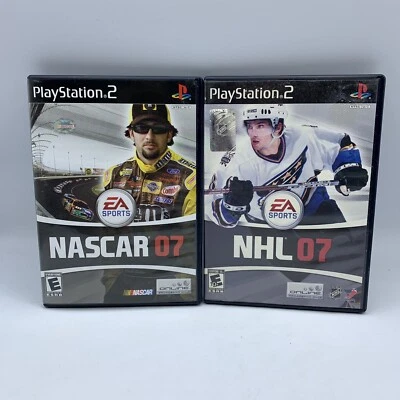 NASCAR 07 y NHL 07 (Sony PlayStation 2 PS2) Lote de 2 Foto 1 de 4