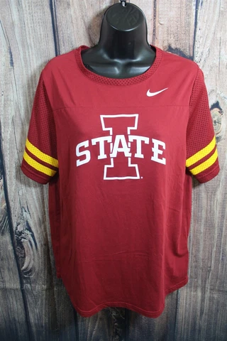 Nike Iowa State jersey style short sleeve t-shirt women's XL red Cover