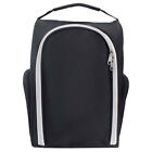  Golf Shoe Bag Nylon Sports Large Capacity Outdoor Storage Portable Black Holder