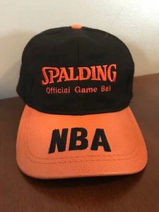 Vtg Spalding Strapback hat cap rare 90s basketball supreme NBA official jordan - Picture 1 of 5