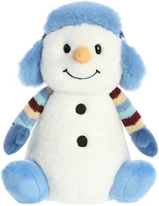 Aurora - Holiday - Land of Lils - 9.5" Aspen Snowman Festive Stuffed Animal - Picture 1 of 6
