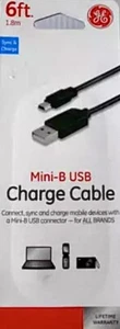 GE - Mini-B USB Ladekabel - 6 Fuß - Bild 1 von 2