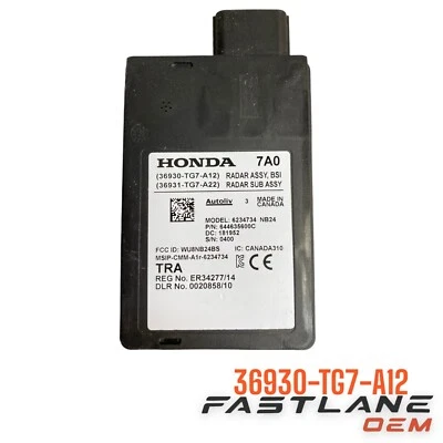 Sensor radar punto ciego Honda Pilot 2019-2021 trasero derecho OEM 36930-TG7-A12 Foto 1 de 4