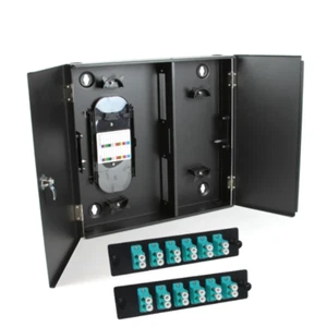 24LC OM3/OM4 Fiber Wall Enclosure Locking Splice Tray Spools - Picture 1 of 6