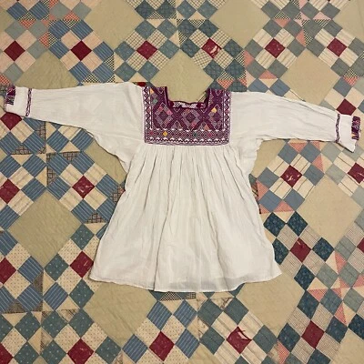 Top Calzoncillo Vintage Años 70 Mexicano Bordado Boho Folclórico Colorido Hippie Grande Foto 1 de 4