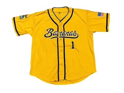 Savannah Bananas Baseball Jersey Men's Size Small Stitched NEW