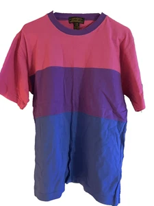 Vintage Eddie Bauer Men’s Medium Cotton T-Shirt Multicolor Stylish Tee - Picture 1 of 5