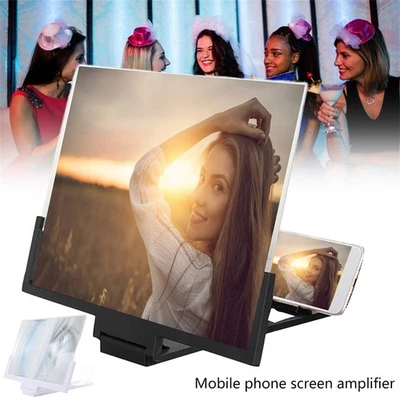 Cell Phone Magnifier Video 3D Enlarged Screen Amplifier Cinema Stand NEW - Image 1 of 4
