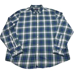 UnTuckit Shirt Mens 2XL Long Sleeve Button Up Plaid Check Cotton - Picture 1 of 12