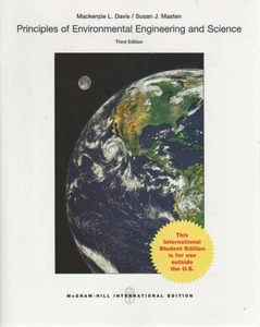 Principles of Environmental Engineering and Science, 3rd Edition by Mackenzie L, - Picture 1 of 1