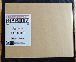 [Casi Como Nuevo] Final D8000 Planar Magnético Sobre la Oreja Auriculares HiFi NEGRO FI-D8PAL - Imagen 1 de 4