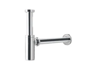 Rubinetterie Treemme Contract ZIP Sifone A Vista Bagno Tondo Ottone Cromato 3M - Picture 1 of 2