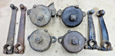 Ford Modelo A 1928 1931 Amortiguadores con Brazos Juego Original de 4 Delanteros y Traseros 1929 1930 Foto 1 de 4