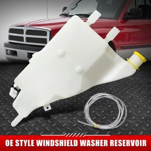 FOR 94-99 DODGE RAM 1500-3500 WINDSHIELD WASHER FLUID RESERVOIR TANK W/ CAP+PUMP - Picture 1 of 3